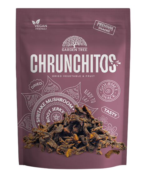 GARDEN TREE CHRUNCHITOS džiovintos japoniškų grybų Shiitake šaknys – 60 g