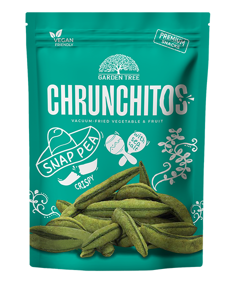 GARDEN TREE CHRUNCHITOS vakuume keptos traškios žirnių ankštys – 45 g
